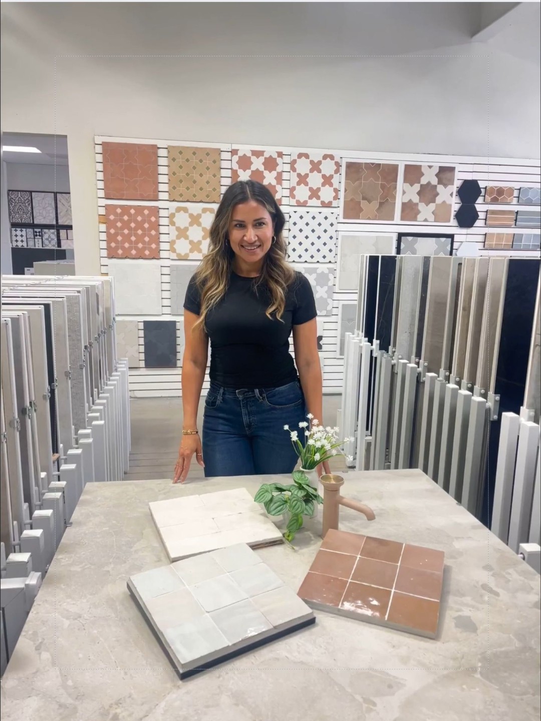 Instagram post with the caption: Bold in scale, rich in character. Imperial Tile's new 4...